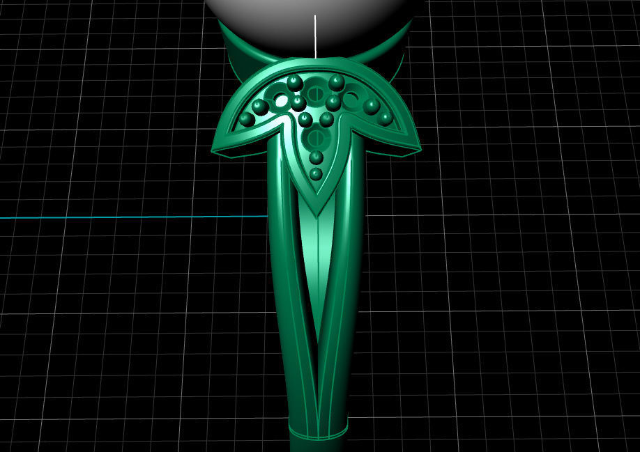 pearl ring 3D print model_16