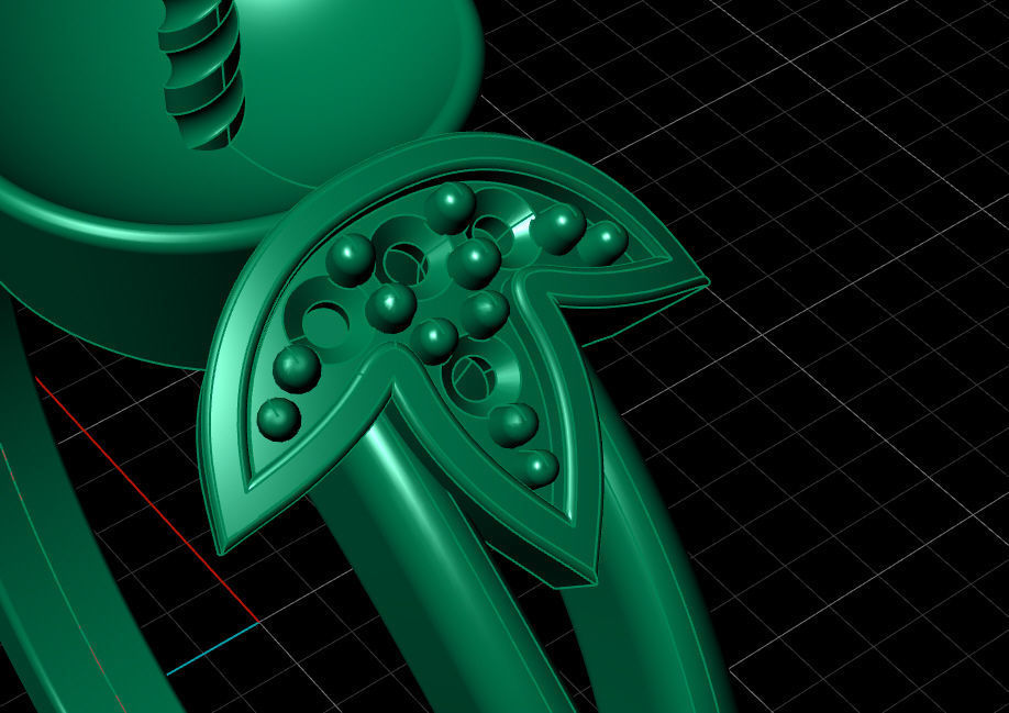 pearl ring 3D print model_11