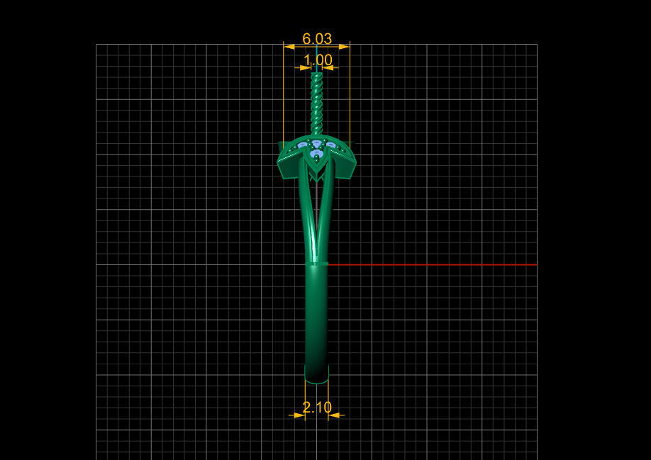 pearl ring 3D print model_8