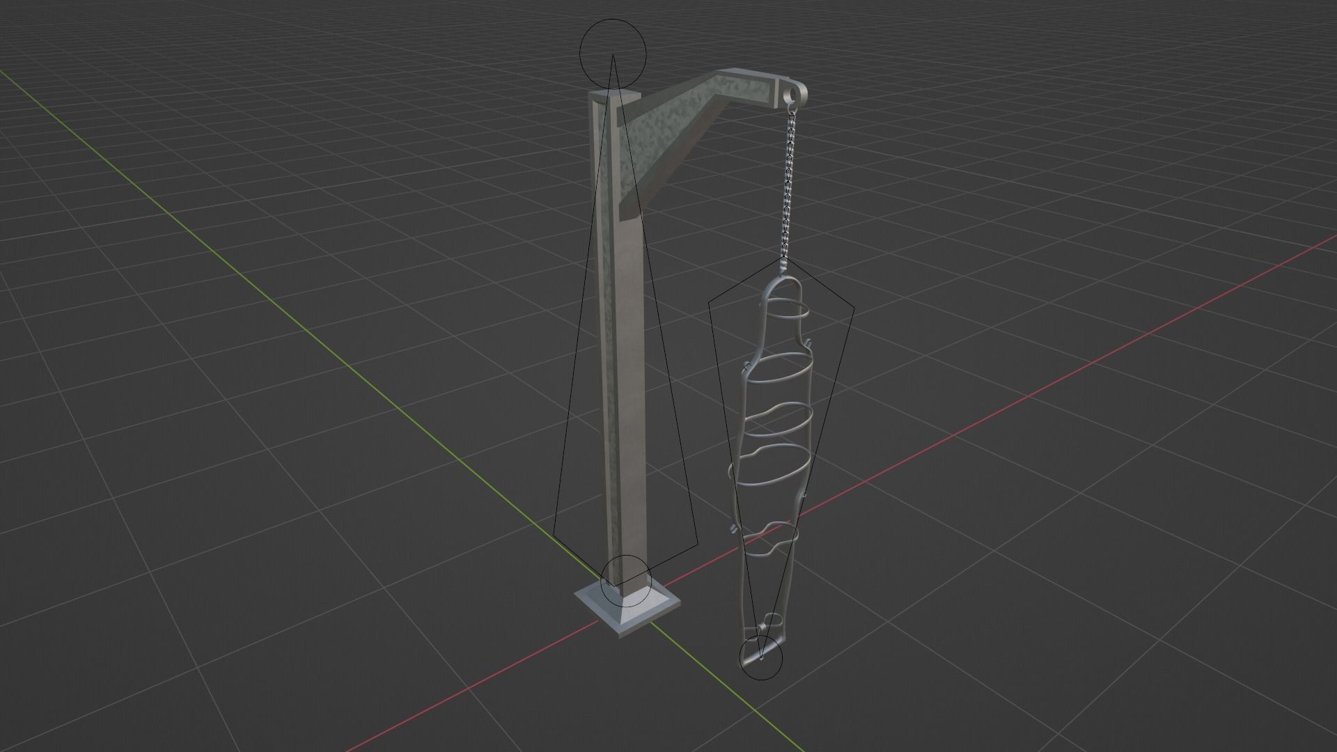 BDSM Gibbet Low-poly 3D model_4