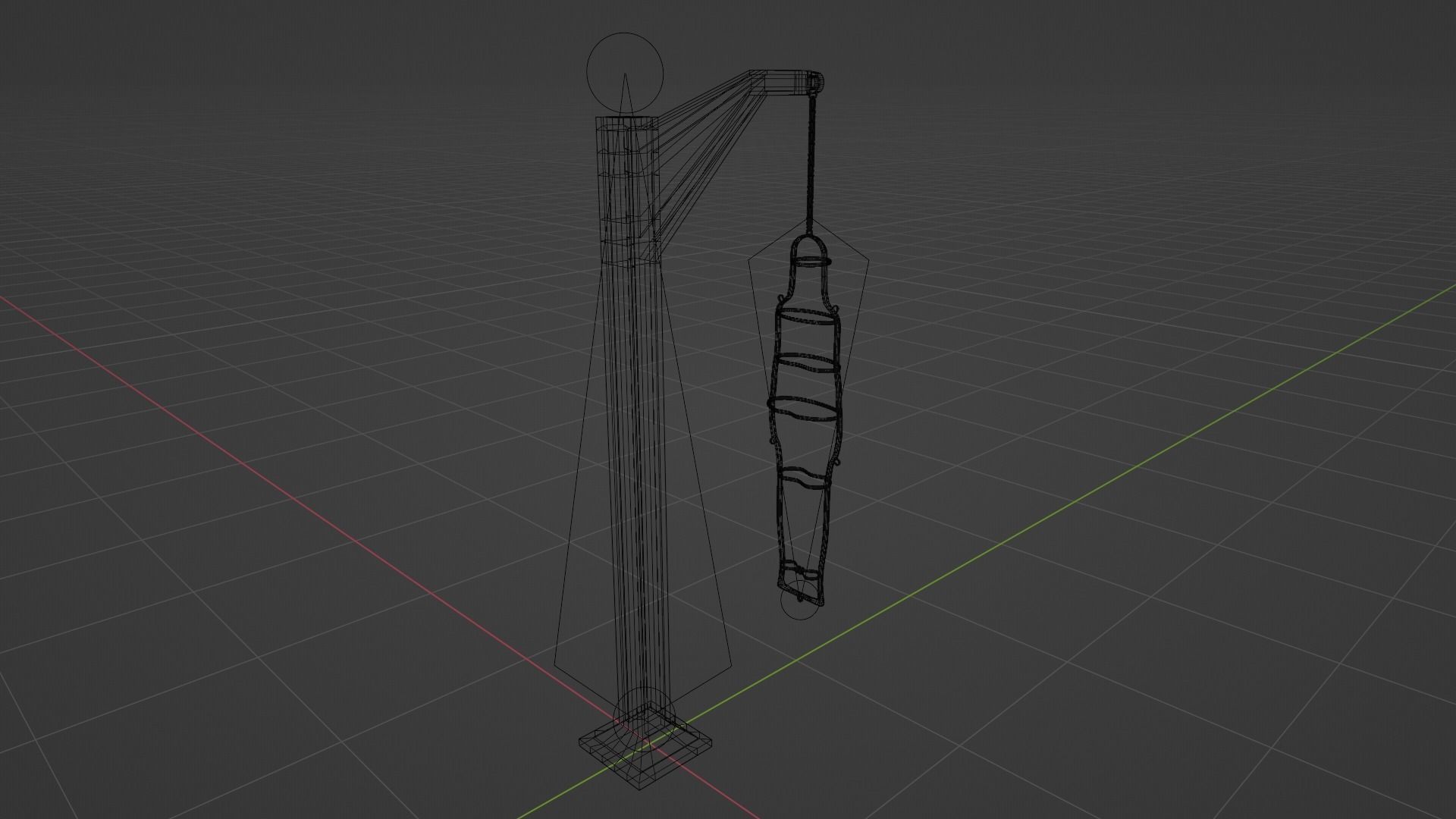 BDSM Gibbet Low-poly 3D model_11