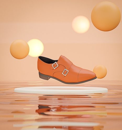 Product advertising scene  Free 3D model