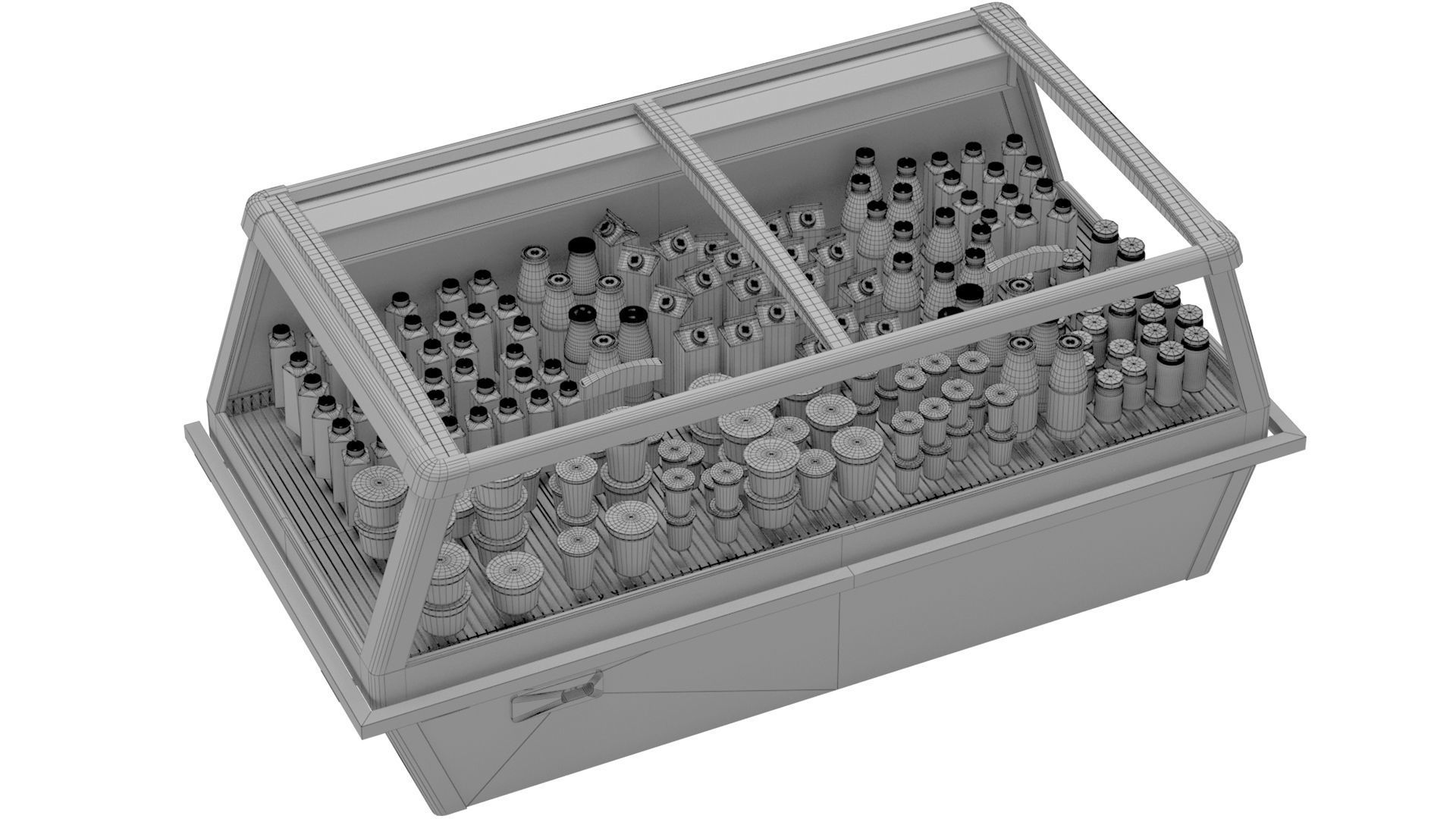 Refrigeration showcase 3D model_7