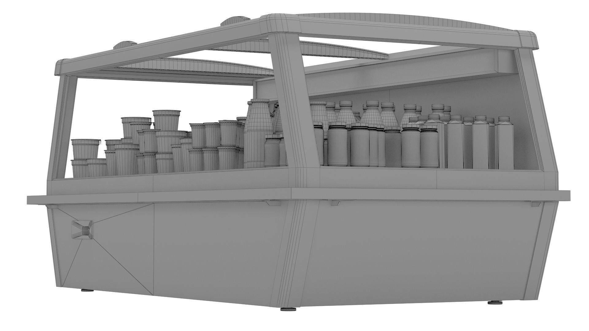 Refrigeration showcase 3D model_8