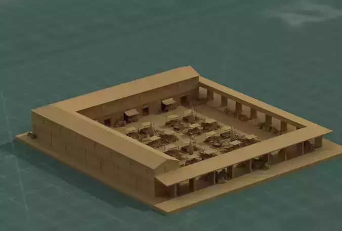 RPG Fantasy Marketplace 3D Print Model 3D print model
