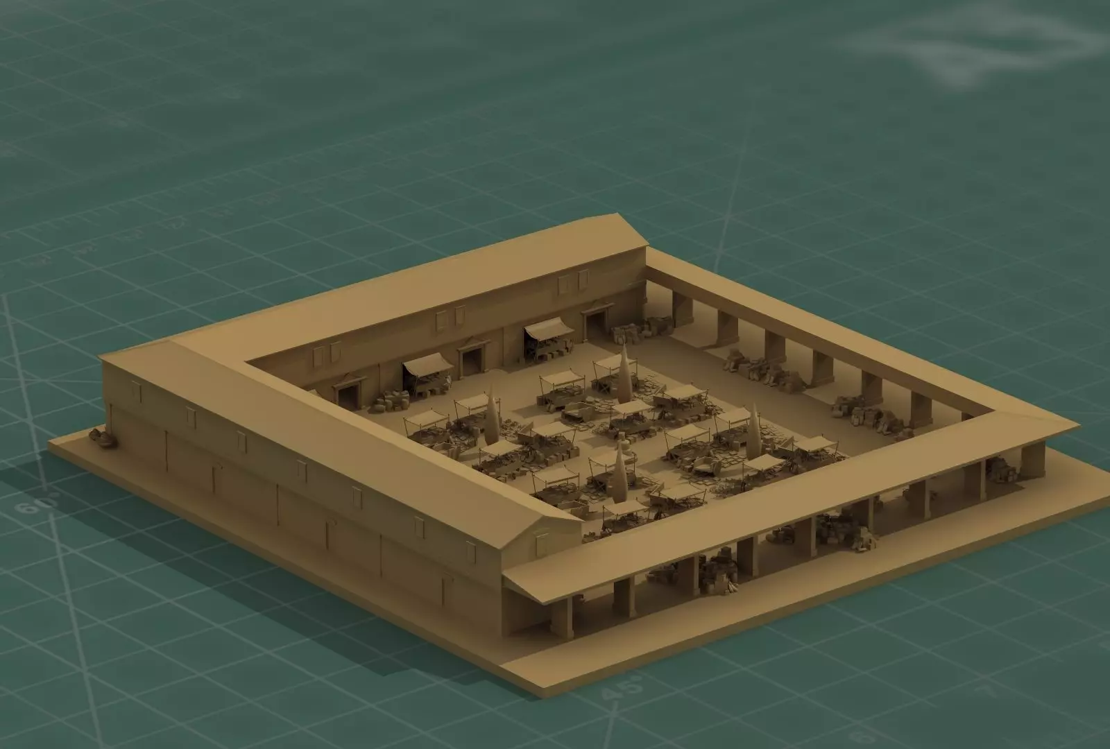 RPG Fantasy Marketplace 3D Print Model 3D print model