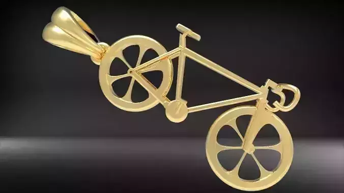Solid Cycling Bicycle Bike Sport Pendant Jewelry  3D print model