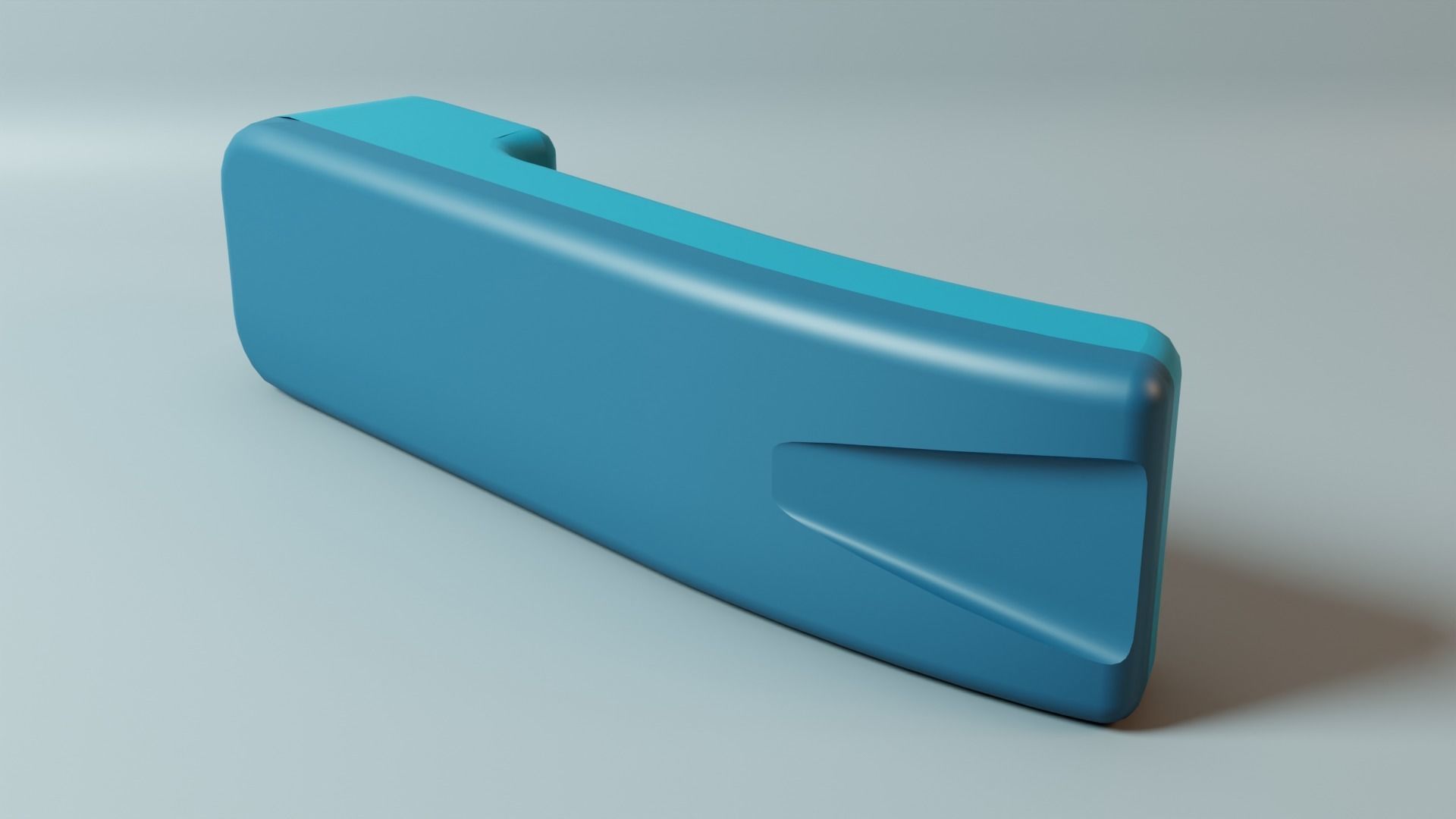 Plastic phone 3D model_2