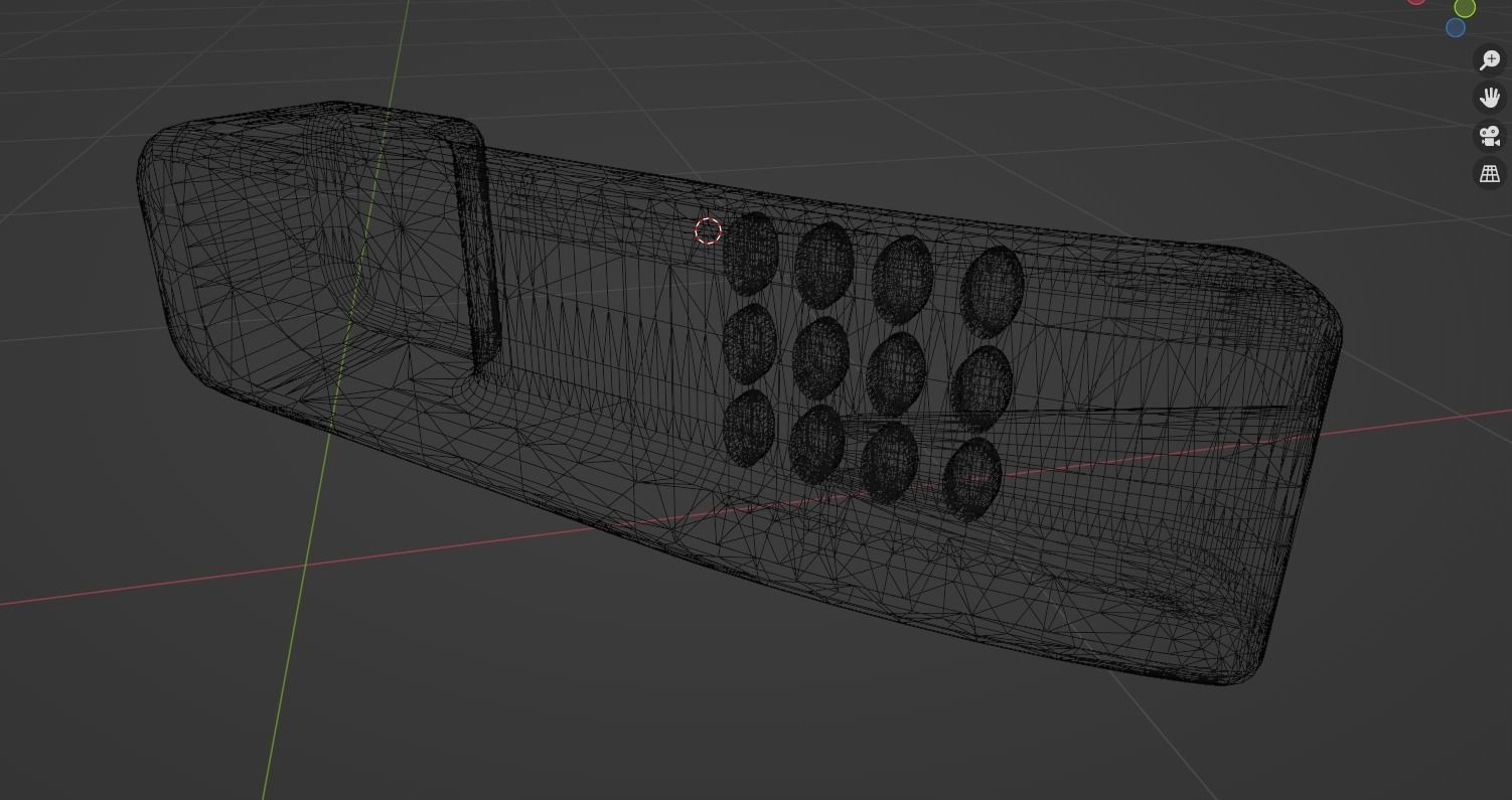 Plastic phone 3D model_6