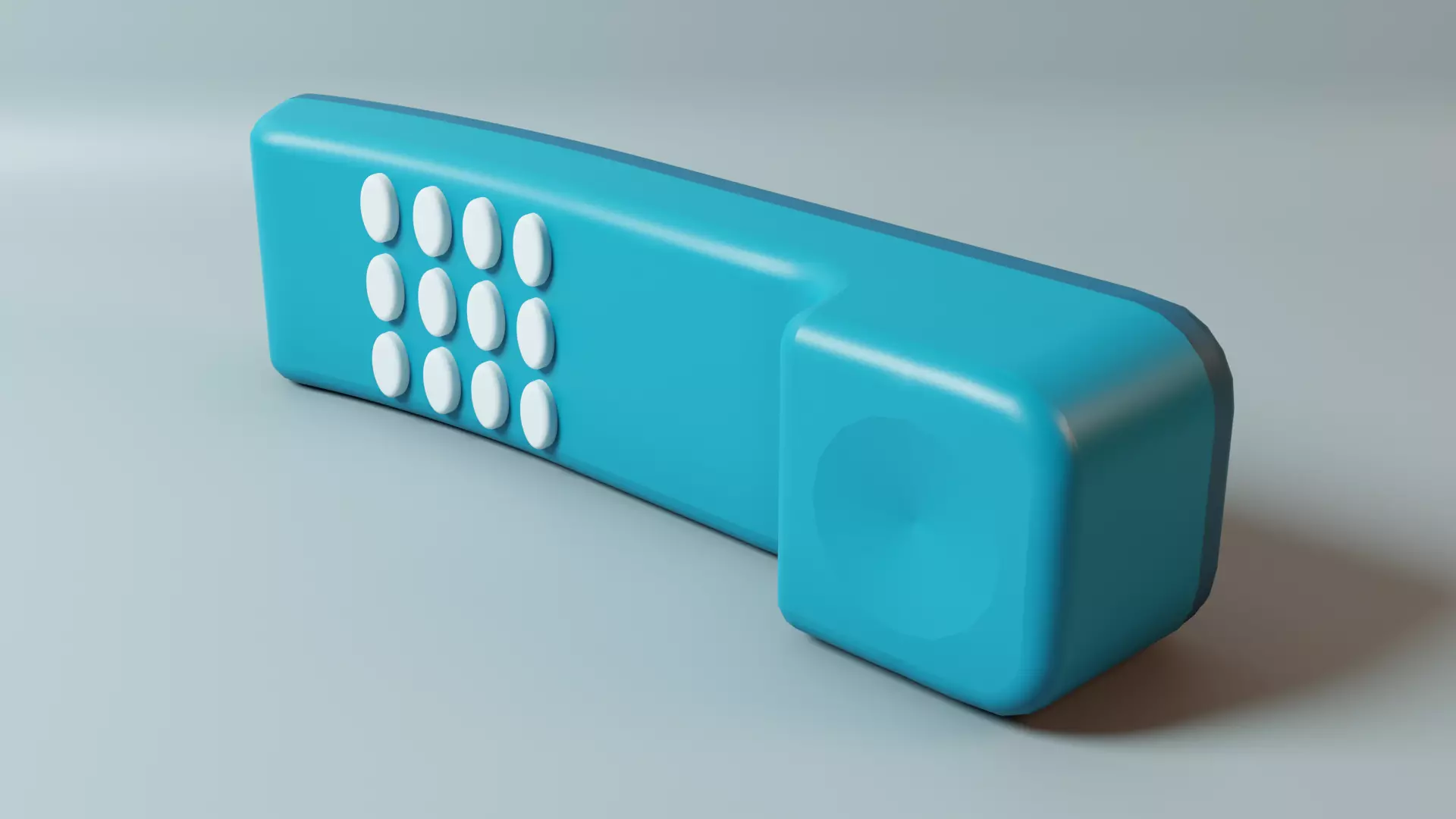 Plastic phone 3D model_0