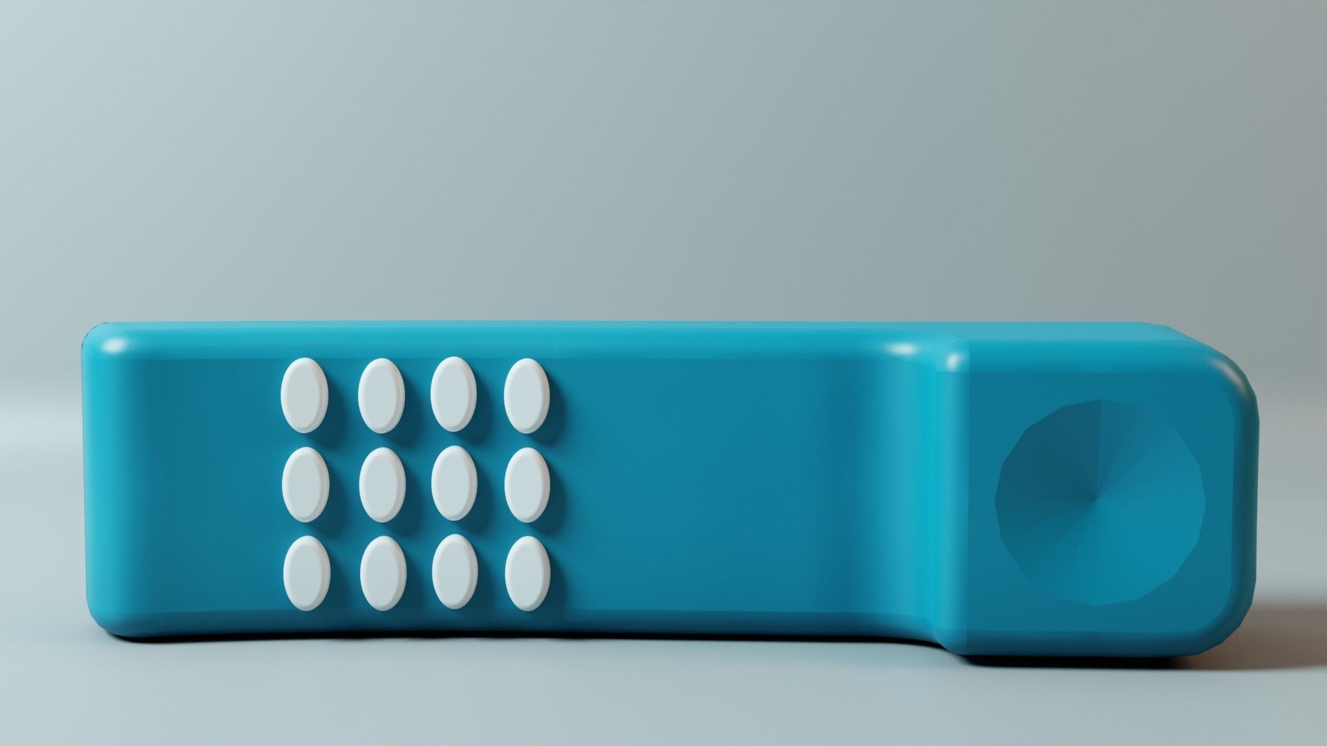 Plastic phone 3D model_1