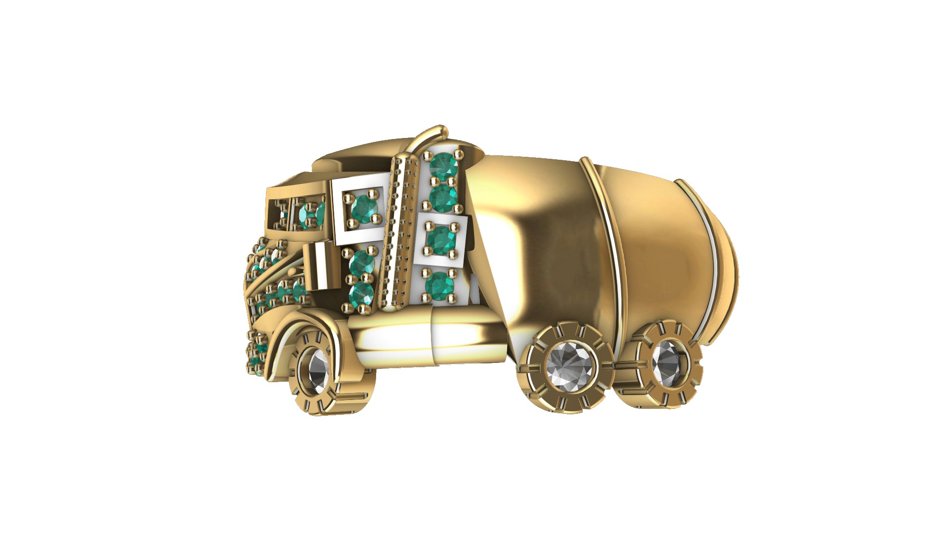 Track - tractor - camion 3D model_2