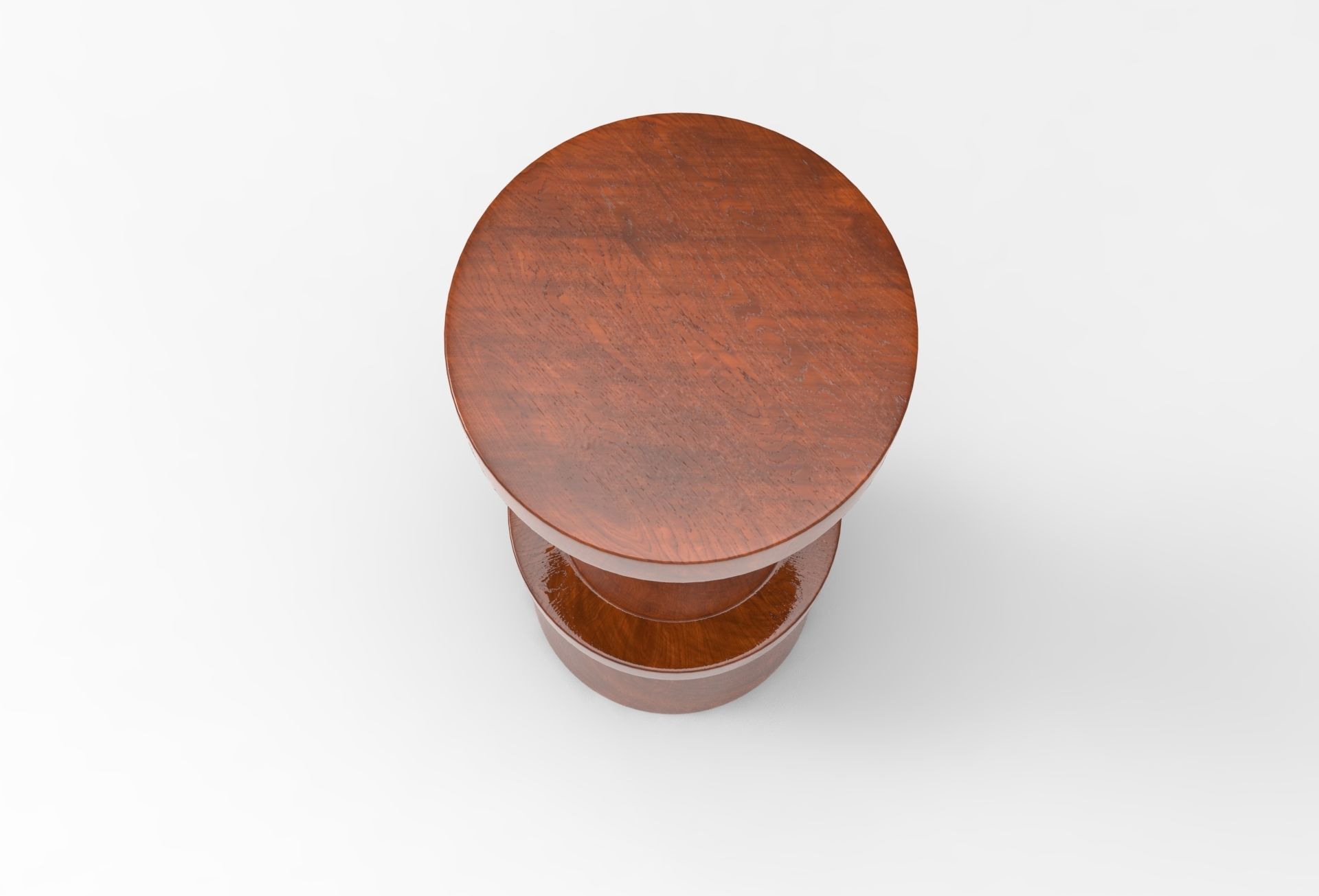 Castle Stool Low-poly 3D model_3