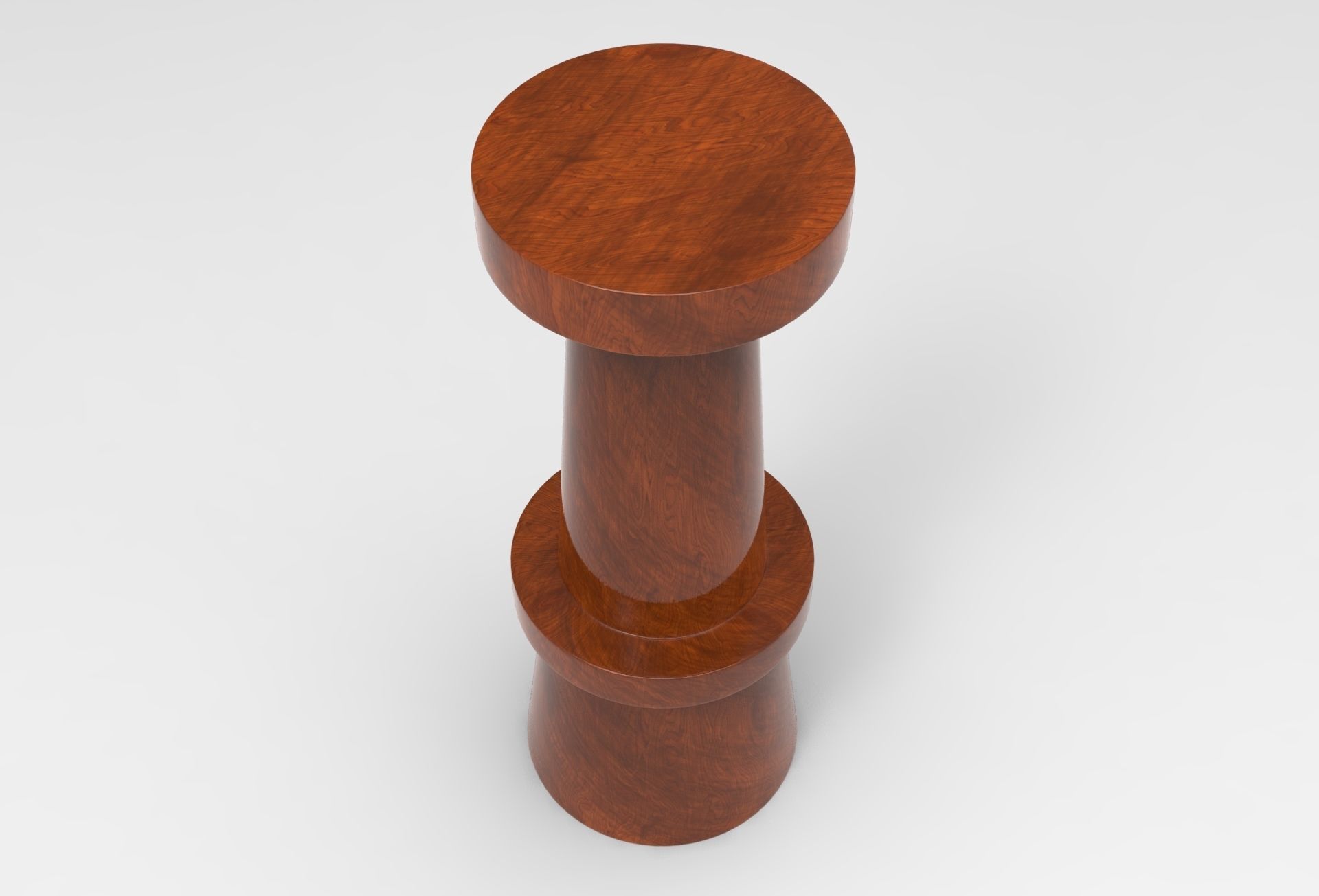 Castle Stool Low-poly 3D model_1