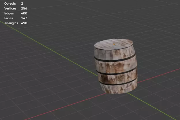 Barrel V2 Low Poly Free low-poly 3D model