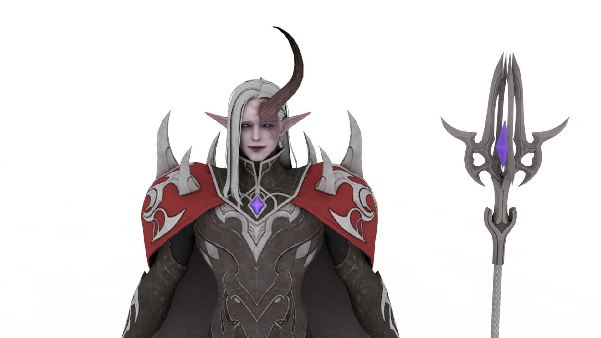 Lady Vampire 3D model_1