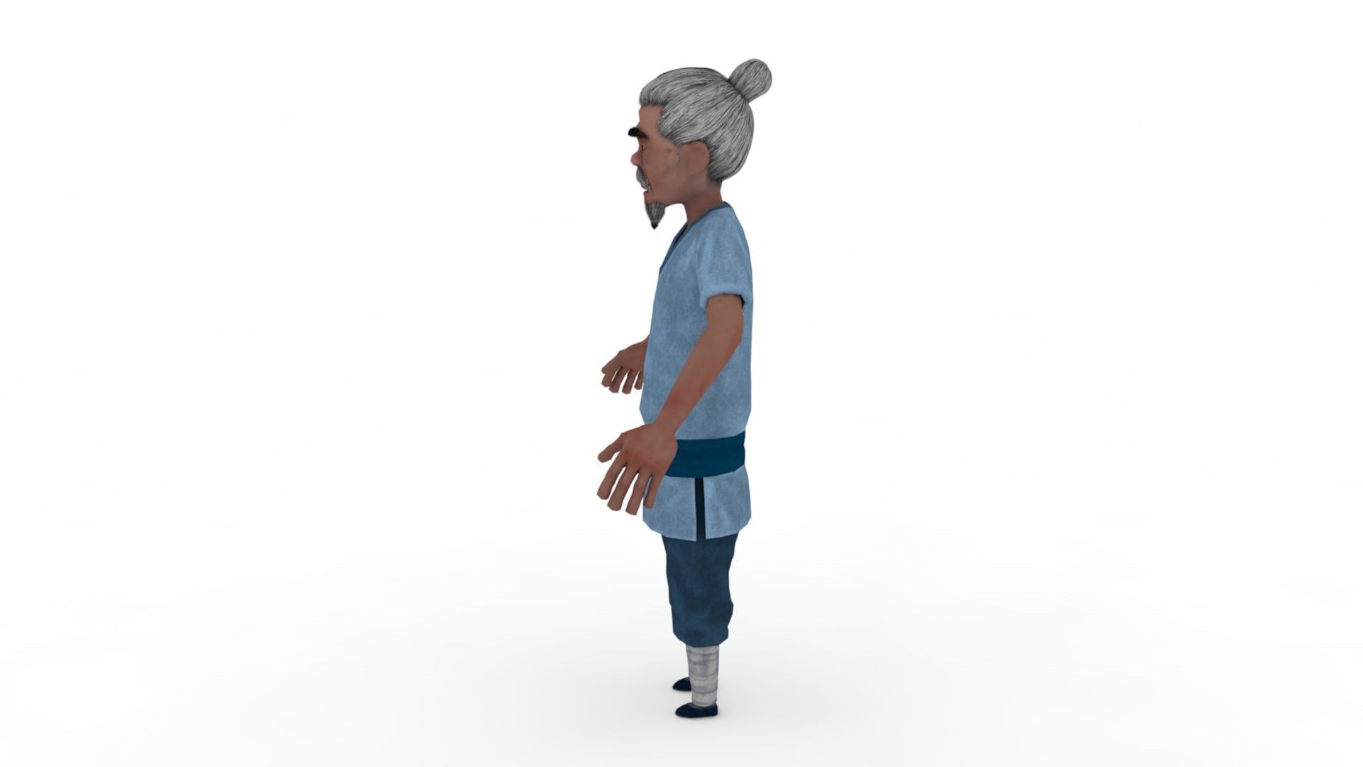 Old man 3D model_1