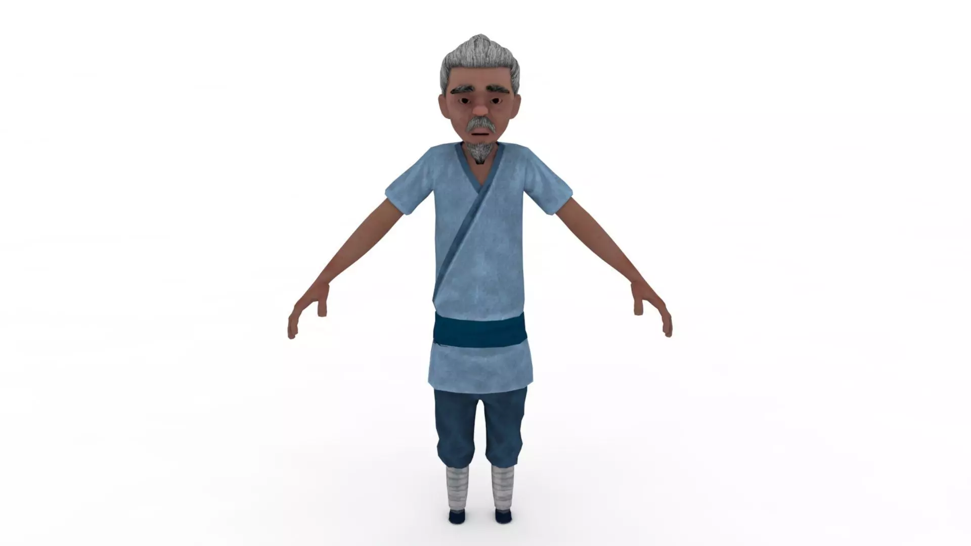 Old man 3D model_0