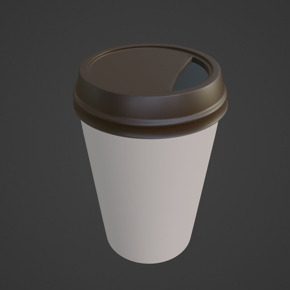 Paper Coffee Cup 01 3D model_7