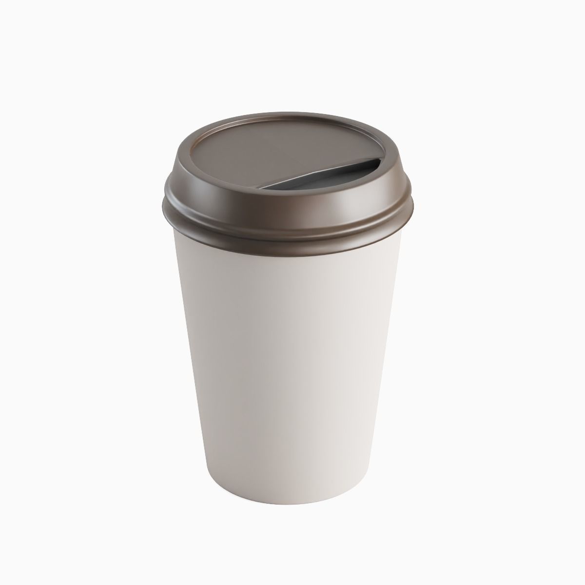 Paper Coffee Cup 01 3D model_4