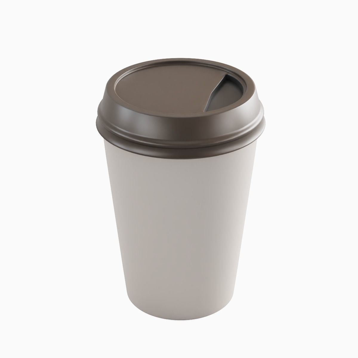 Paper Coffee Cup 01 3D model_5