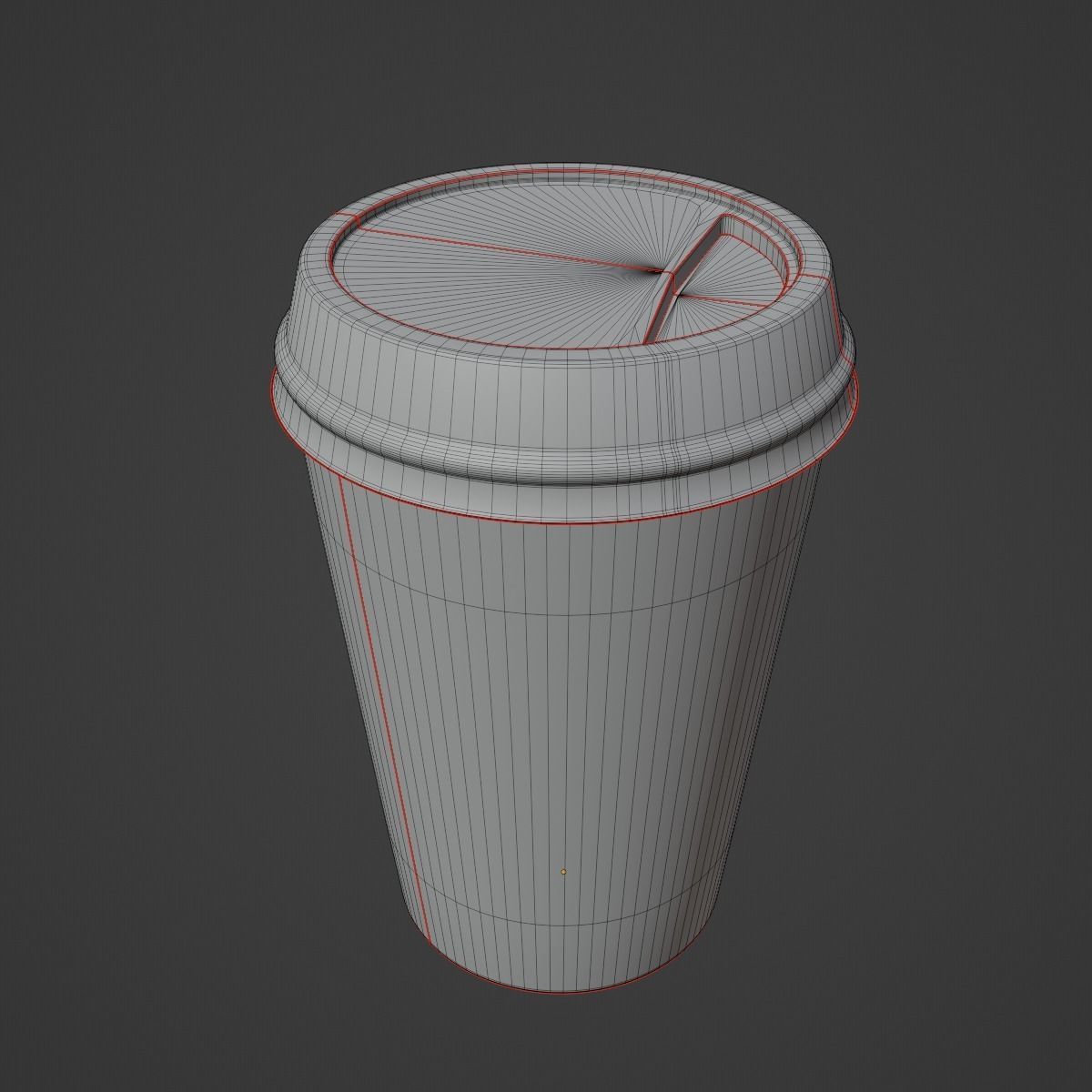 Paper Coffee Cup 01 3D model_10