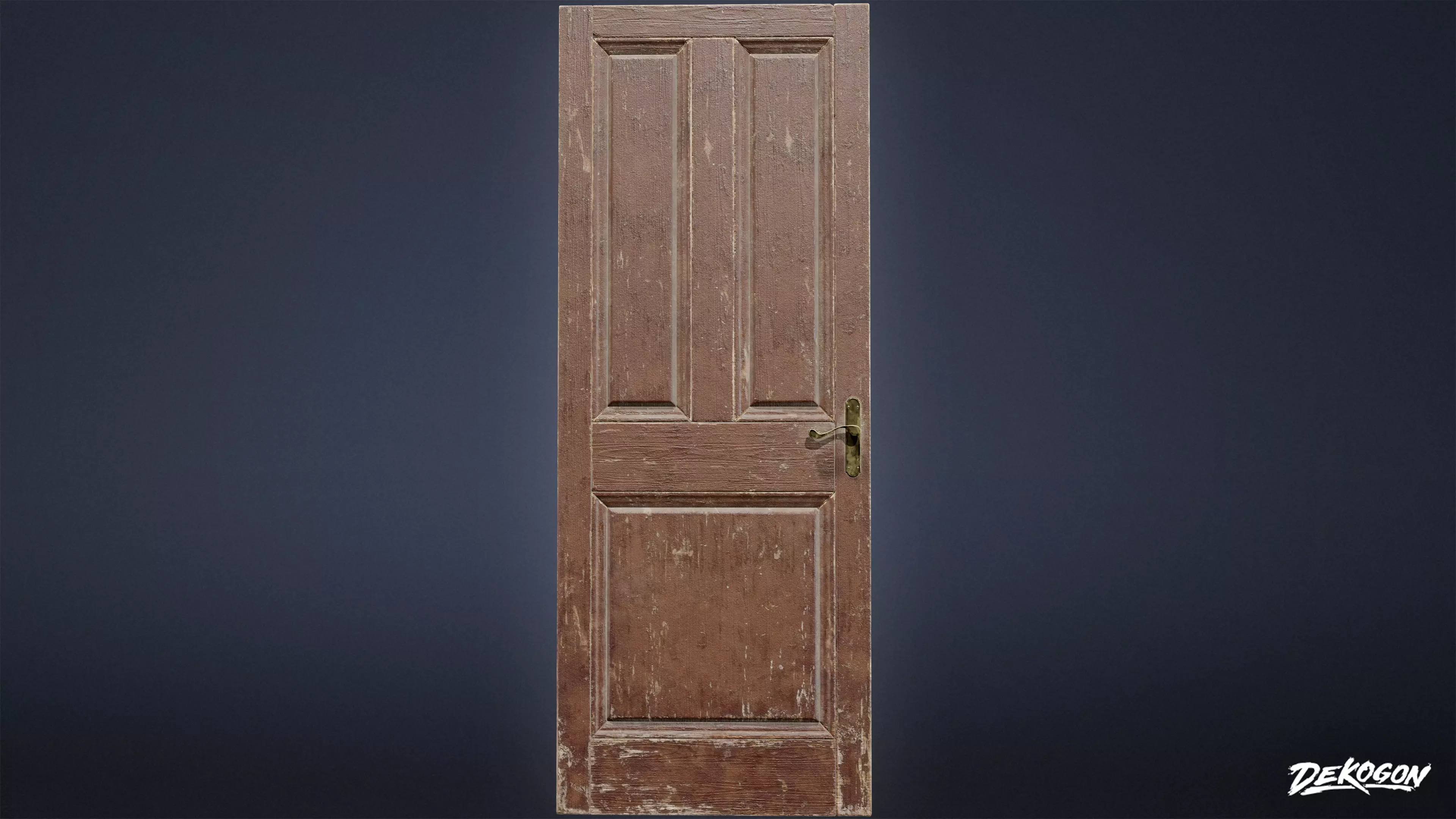 VICTORIAN - Door 01 - LOW POLY AND NANITE Low-poly 3D model_0