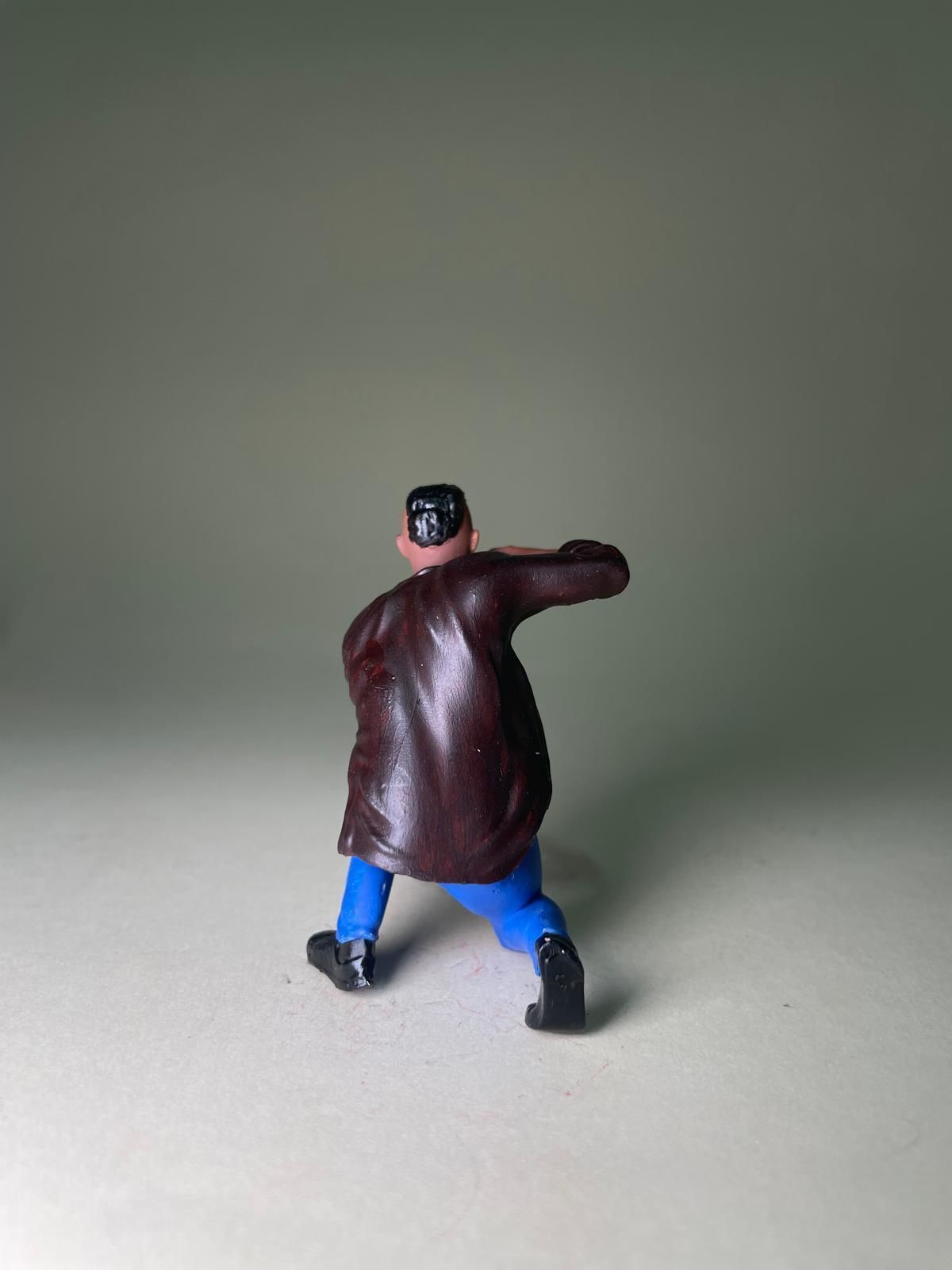 Punk photographer figurine with photo camera HighPoly 3D print model_10