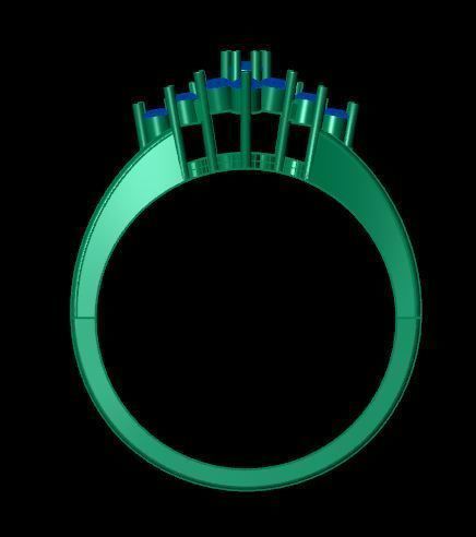 lite weight ring for daimonds 3D print model_14