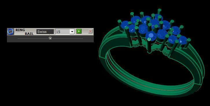 lite weight ring for daimonds 3D print model_17