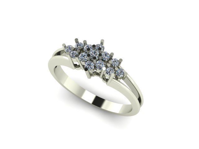 lite weight ring for daimonds 3D print model_1