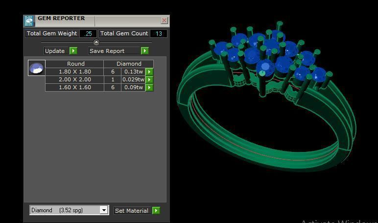 lite weight ring for daimonds 3D print model_18