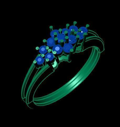 lite weight ring for daimonds 3D print model_12