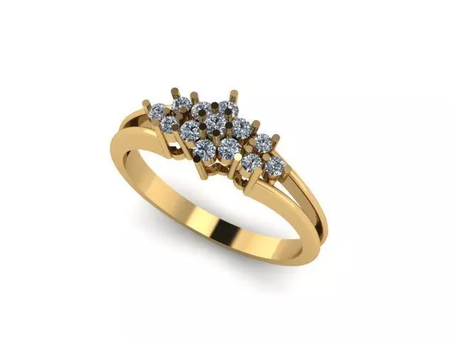 lite weight ring for daimonds 3D print model_0