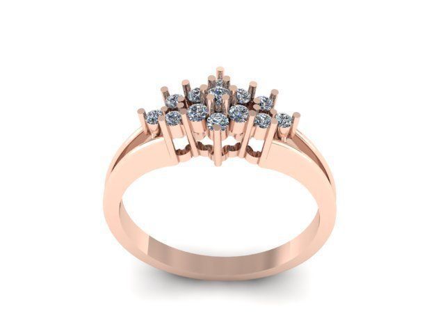 lite weight ring for daimonds 3D print model_5