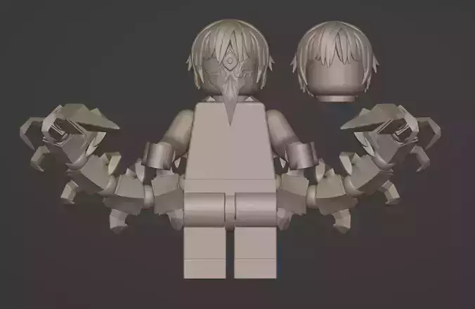 Lego Brick Minifigure Kaneki Tokyo Ghoul Custom Accesories 3D print model