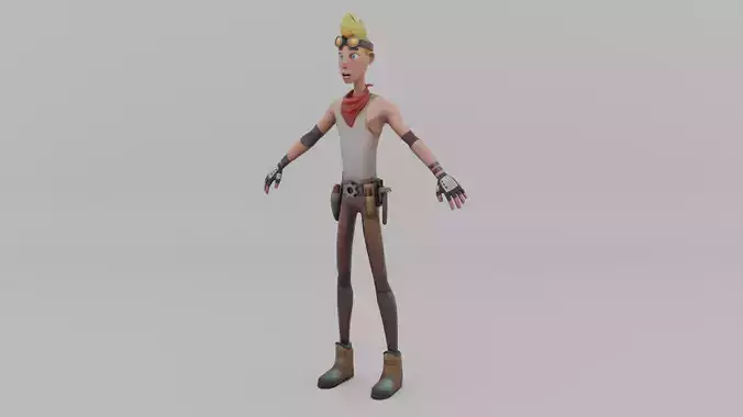 Joey Character Low-poly 3D model