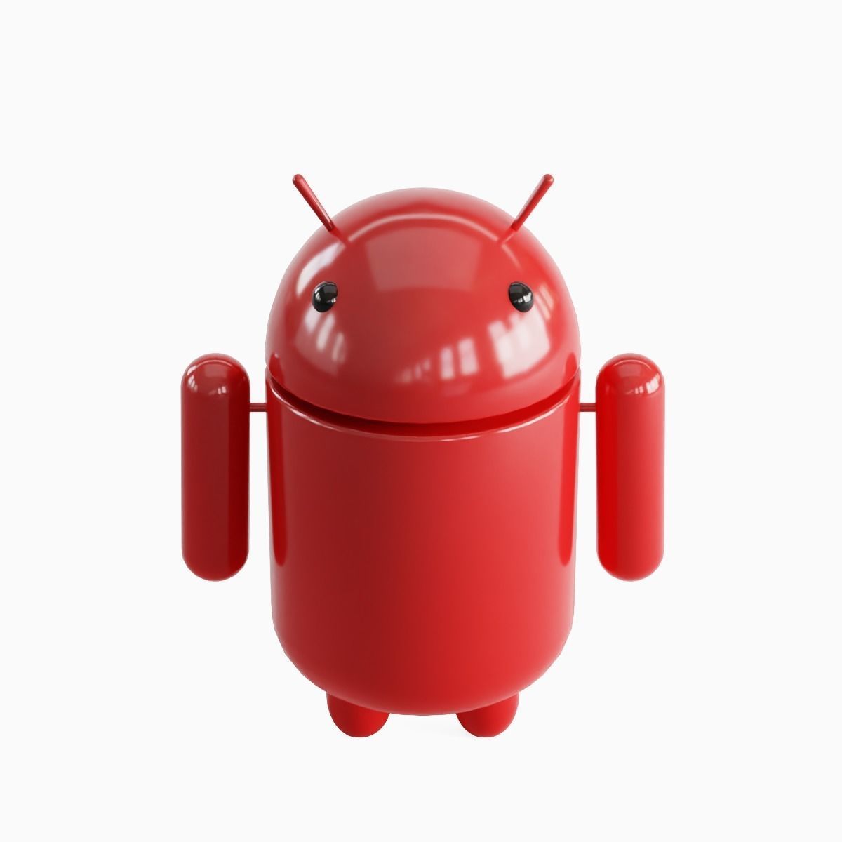 Android Robot 05 Low-poly 3D model_4