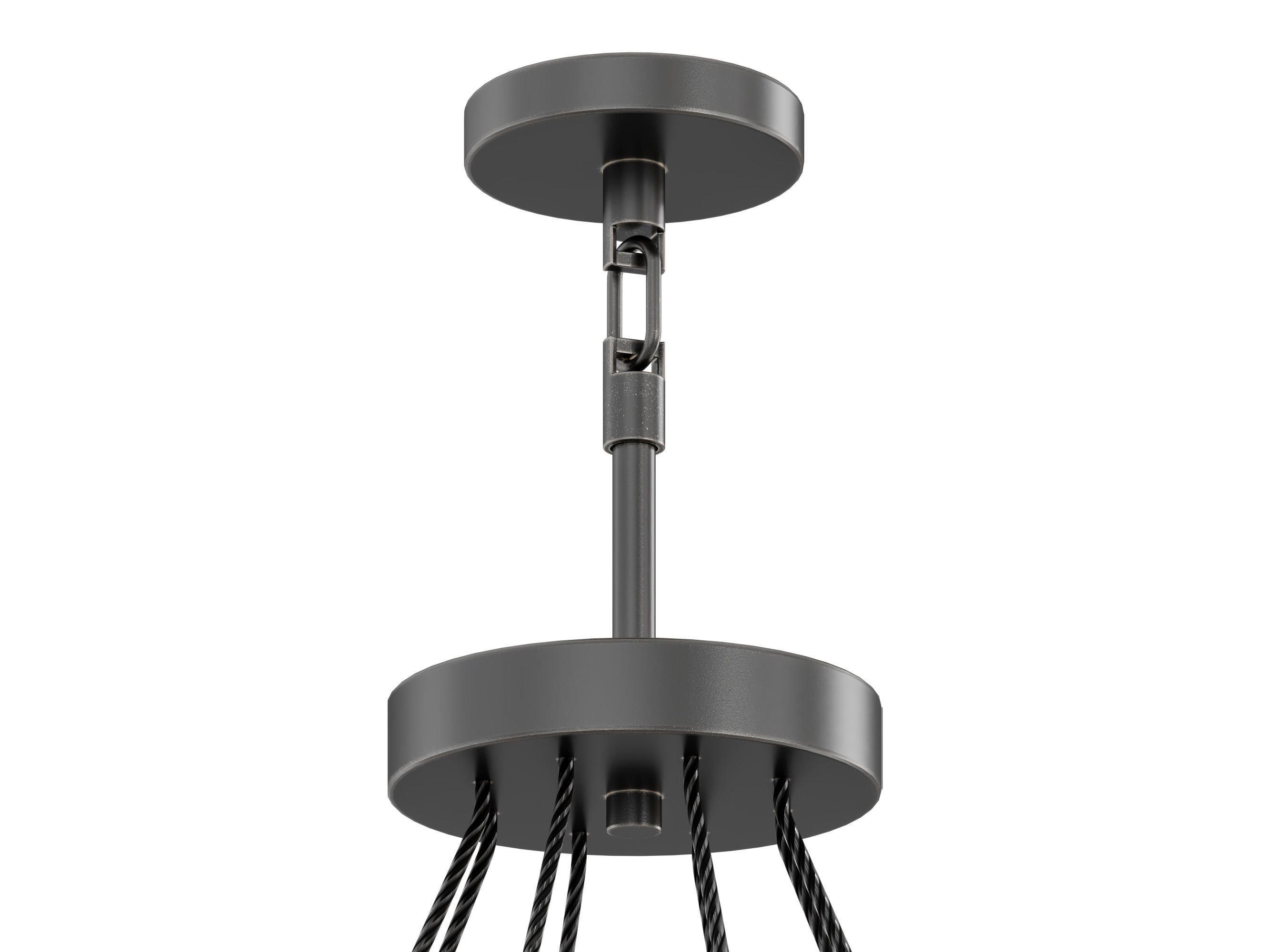 RH DEMARET ROUND CHANDELIER -002 3D model_6