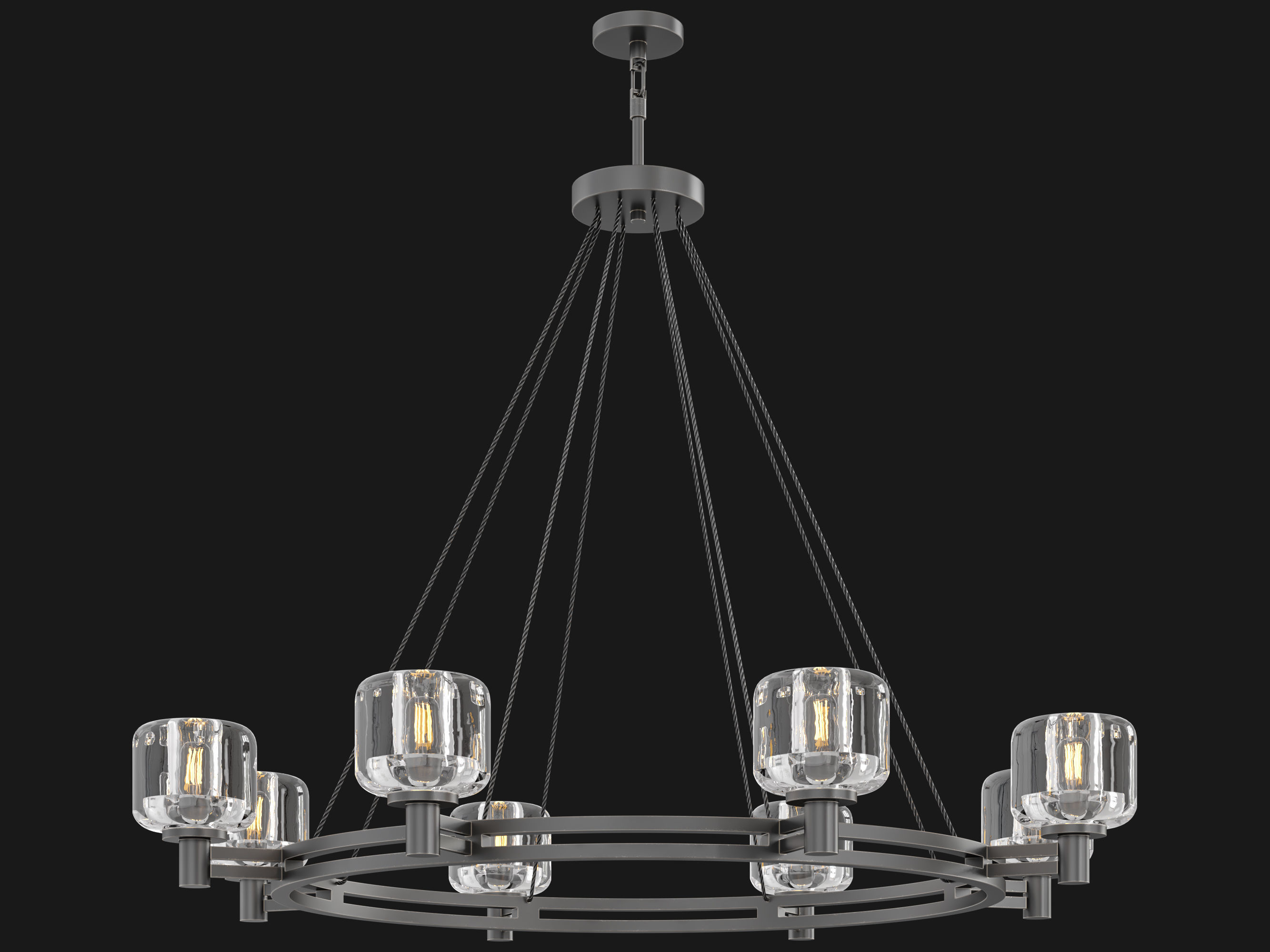 RH DEMARET ROUND CHANDELIER -002 3D model_9