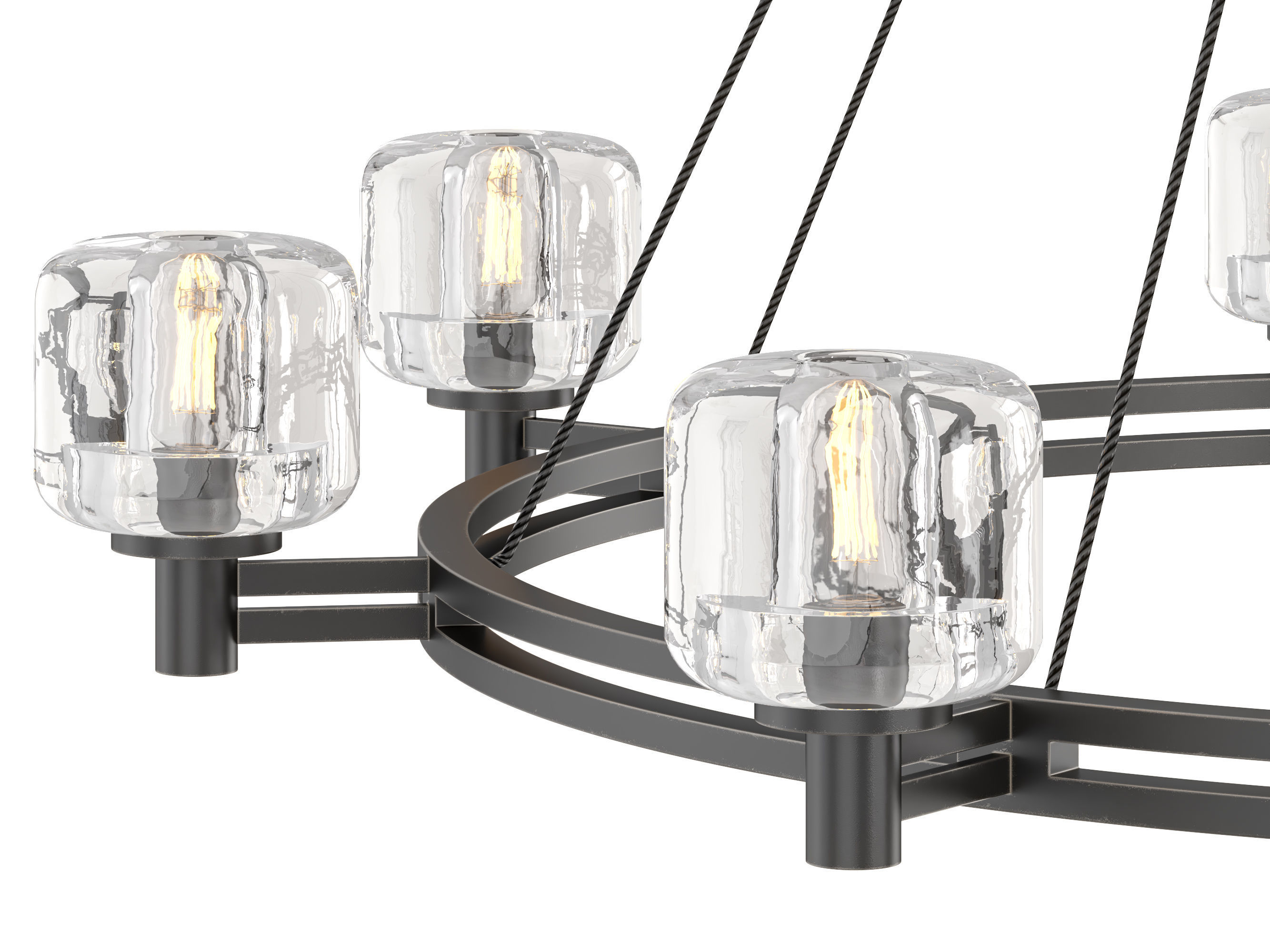 RH DEMARET ROUND CHANDELIER -002 3D model_2