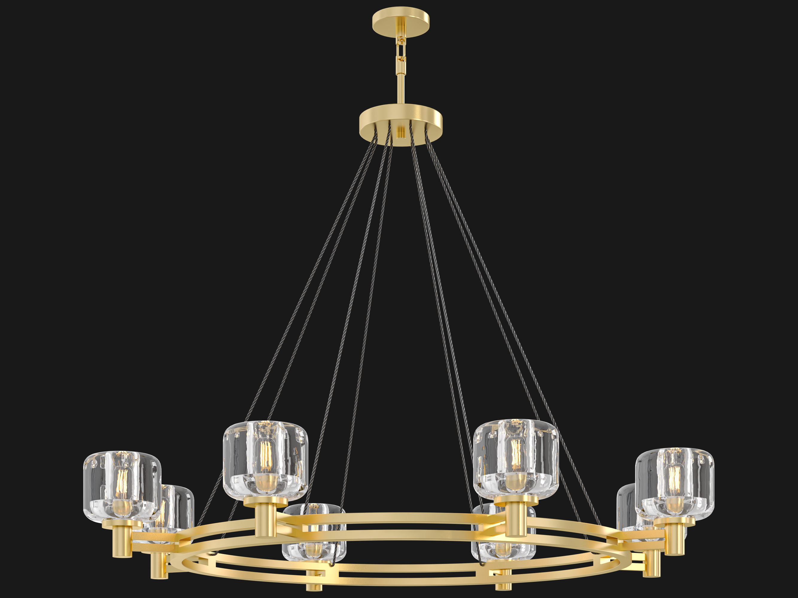 RH DEMARET ROUND CHANDELIER -002 3D model_10