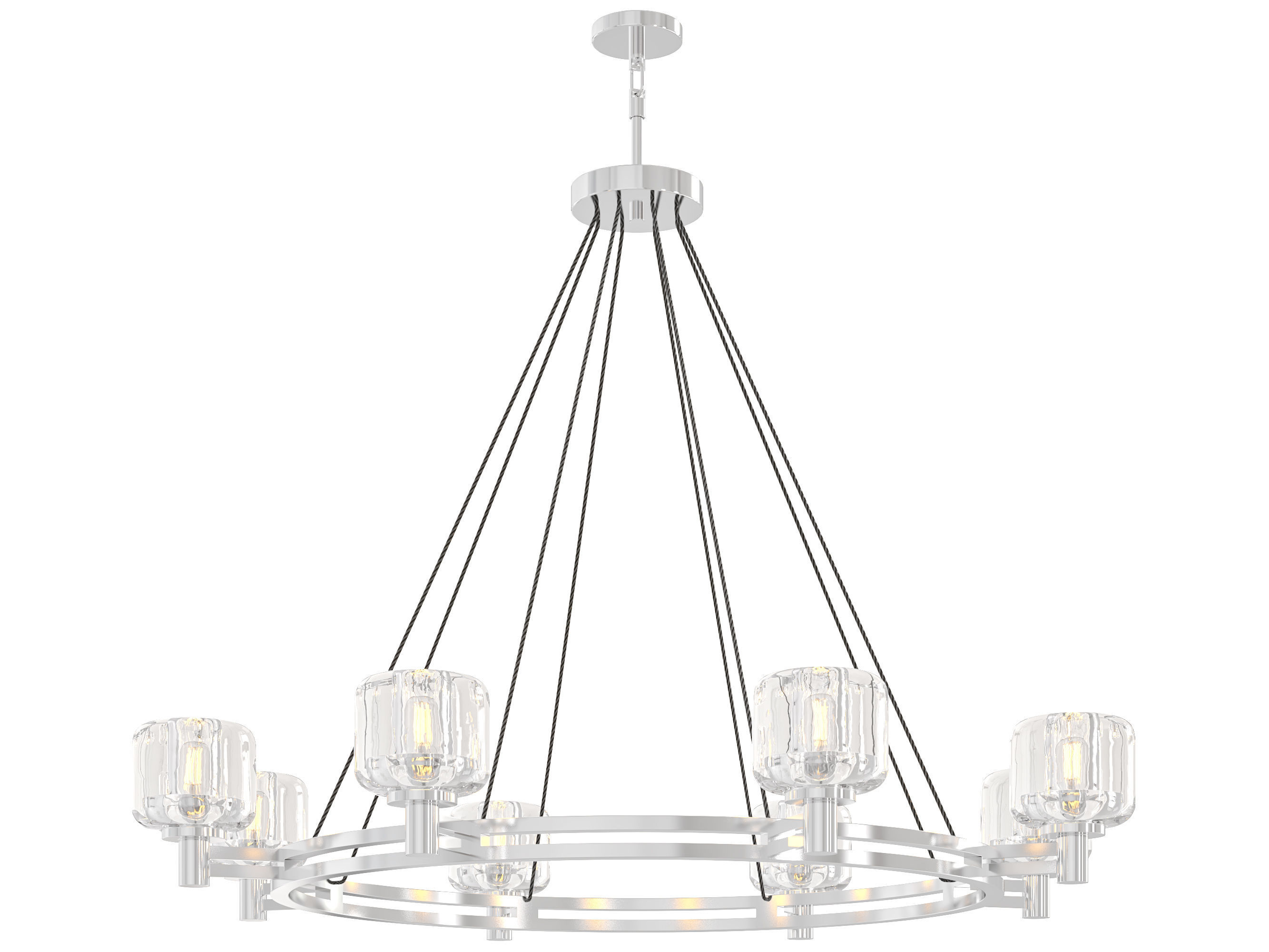 RH DEMARET ROUND CHANDELIER -002 3D model_3