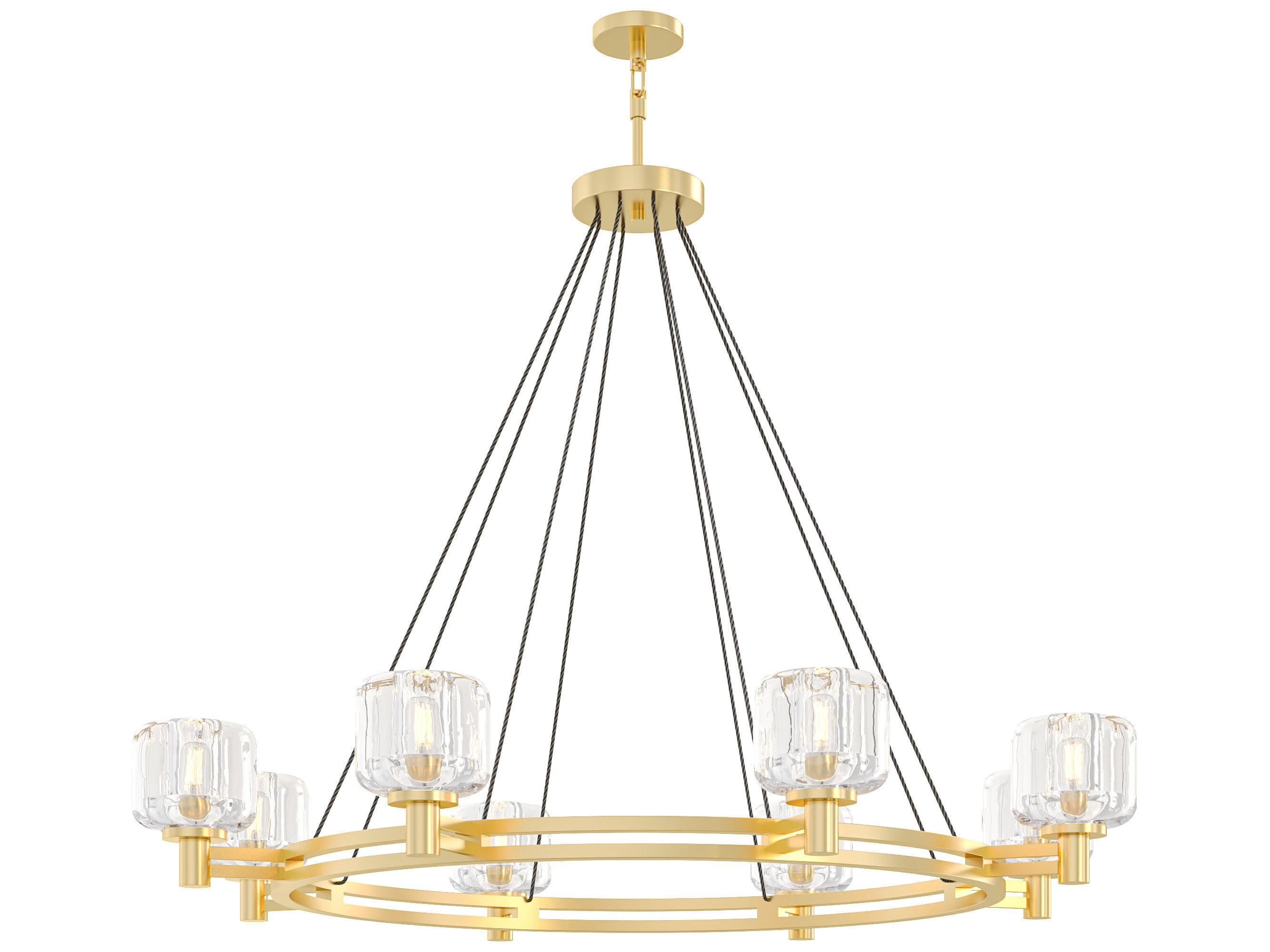 RH DEMARET ROUND CHANDELIER -002 3D model_4