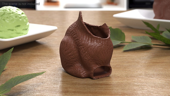 Chocolate Easter Bunny Without a Head 3D model