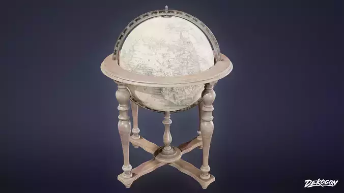 VICTORIAN - Globe 01 - LOW POLY AND NANITE