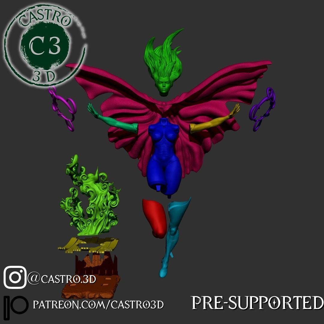 The Goblin Queen - X-men 97 fan art 3D print model_25