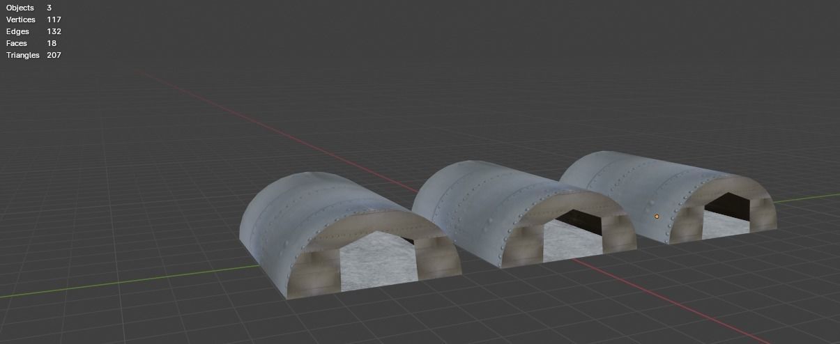 Aircraft Hanger V3 Low Poly Free low-poly 3D model_3