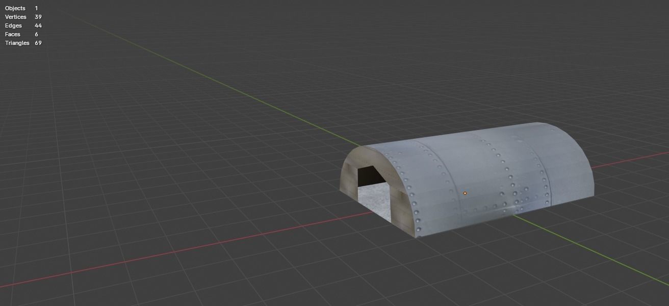 Aircraft Hanger V3 Low Poly Free low-poly 3D model_10