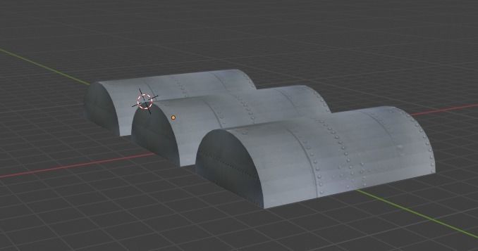 Aircraft Hanger V3 Low Poly Free low-poly 3D model_22